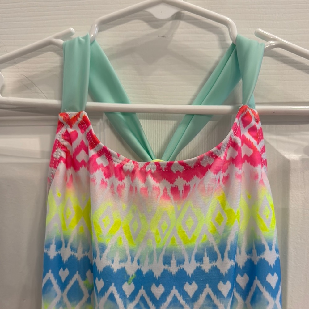 Colorful Patterned One-Piece Swimsuit - Picture 2 of 3